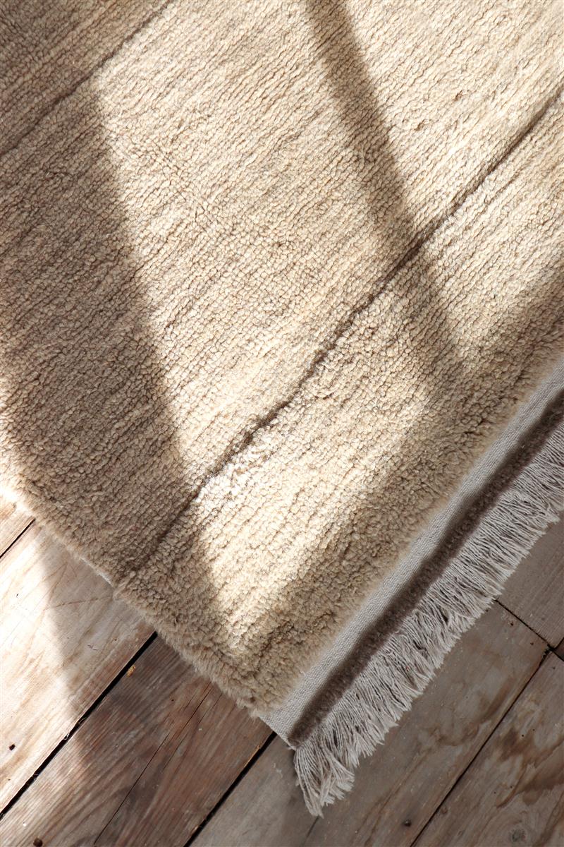 Lorena Canals Wollteppich STEPPE beige | 170x120cm