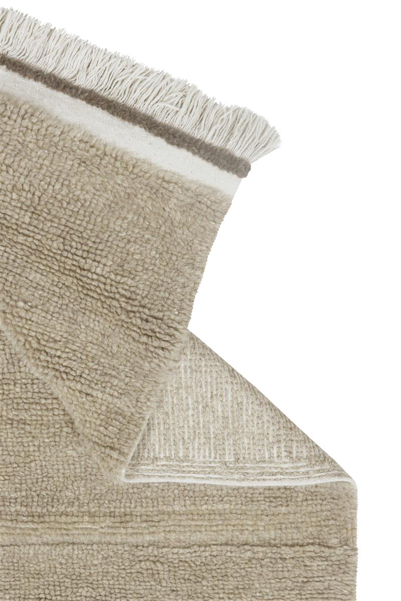 Lorena Canals Wollteppich STEPPE beige | 170x120cm