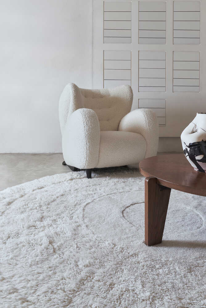 Lorena Canals Wollteppich Arctic Circle - Sheep White | 250x250cm