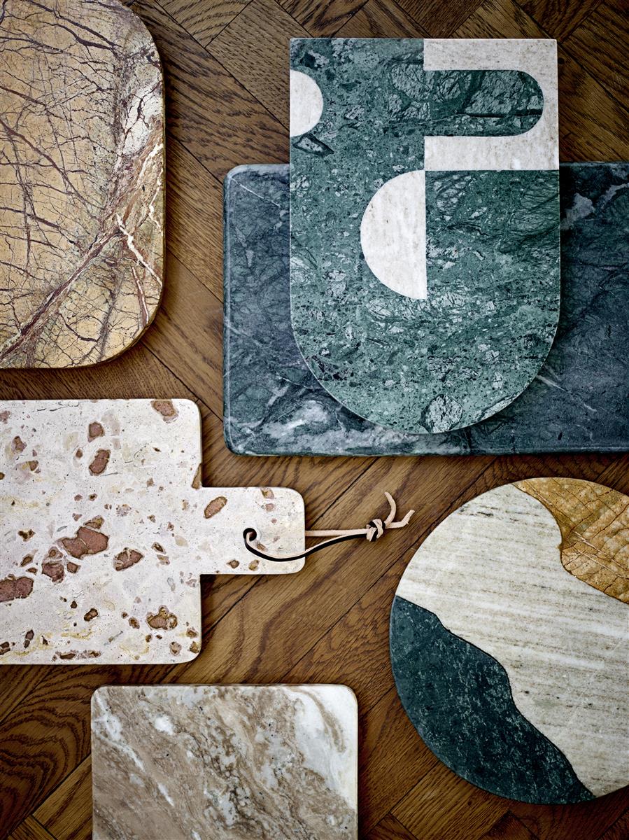 Bloomingville Schneidebrett NUKAKA braun Marmor | 40x20cm