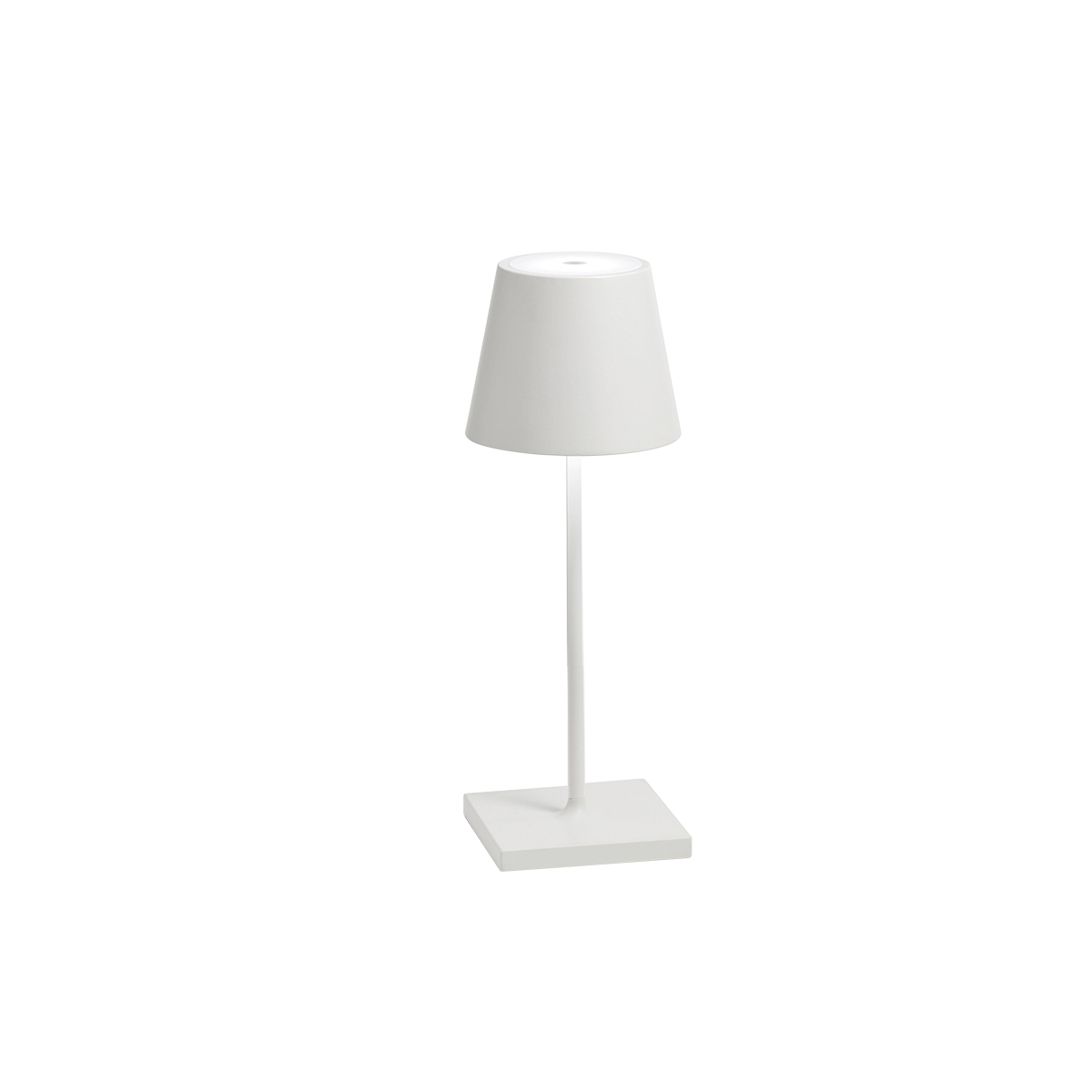 Zafferano Tischleuchte POLDINA MINI MATT WHITE weiß matt Ø11x30cm