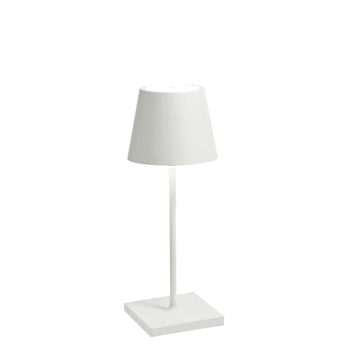Zafferano Tischleuchte POLDINA MINI MATT WHITE weiß matt Ø11x30cm