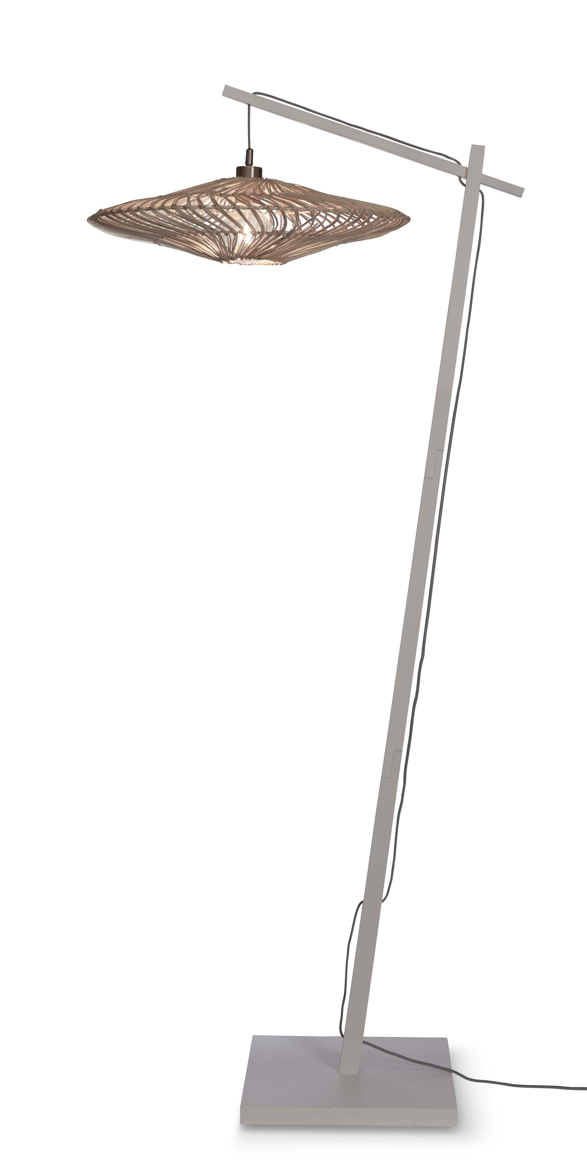 Good&Mojo Stehlampe ZANZIBAR weiß | 73x55x176cm