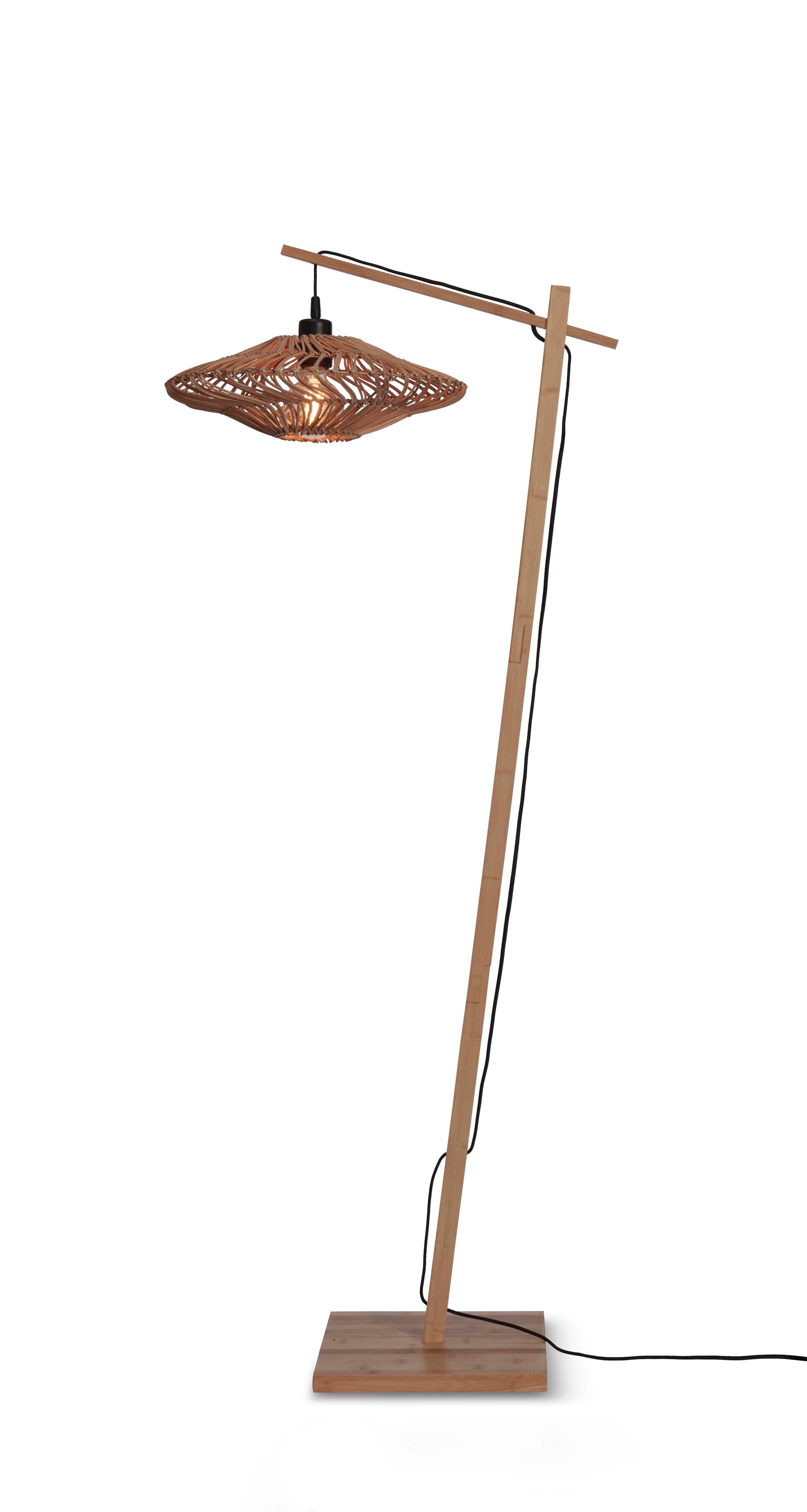 Good&Mojo Stehlampe ZANZIBAR braun | 63x40x150cm