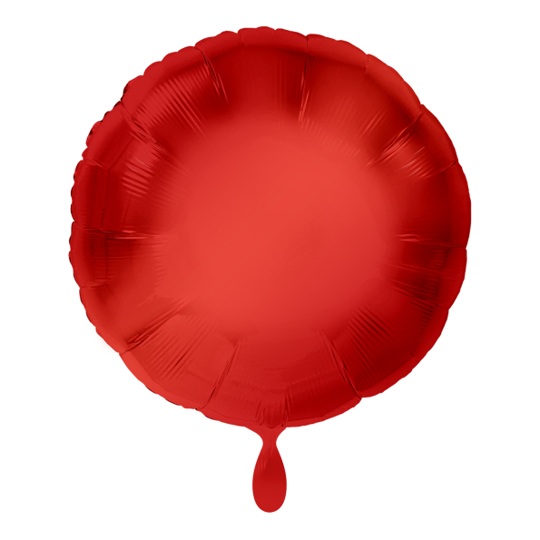 Ballon Rund Rot Folienballon