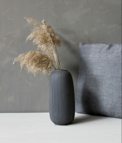 Storefactory Vase Aby anthrazit matt