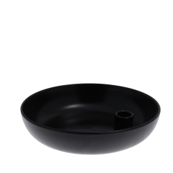 Storefactory Kerzenhalter LIDATORP XL schwarz | Ø 26x7 cm