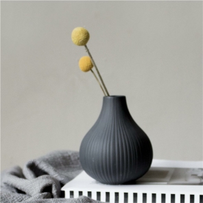 Storefactory Vase EKENAS S anthrazit | Ø 7x9 cm