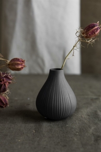 Storefactory Vase EKENAS S anthrazit | Ø 7x9 cm