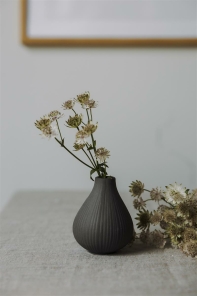 Storefactory Vase EKENAS S anthrazit | Ø 7x9 cm