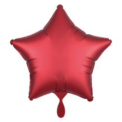 Ballon Stern Rot matt Folienballon