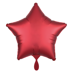 Ballon STERN rot matt Folienballon