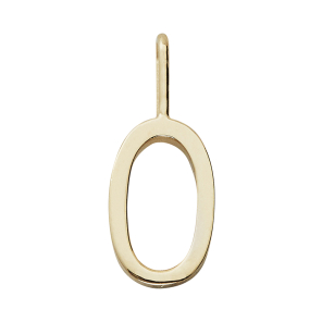 Design Letters Kettenanhänger O 16mm 18K vergoldet