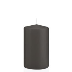 Wiedemann Kerze Stumpenkerze GRAU uni | Größe M uni Ø7x13cm