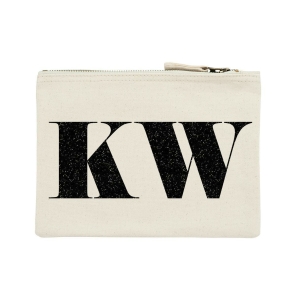 Beauty Bag Kosmetiktasche LETTER midi 22x16cm  personalisierbar SirHenry´s