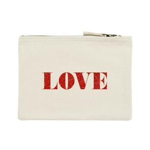 Beauty Bag Kosmetiktasche LOVE midi 22x16cm personalisierbar SirHenry´s