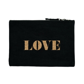 Beauty Bag Kosmetiktasche LOVE midi 22x16cm personalisierbar SirHenry´s