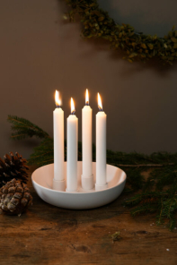 Storefactory Kerzenständer GRANHOLMEN 4er weiß...