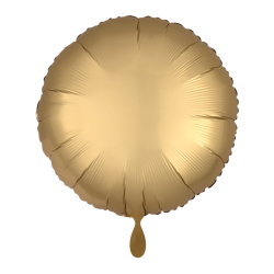 Ballon RUND gold matt Folienballon