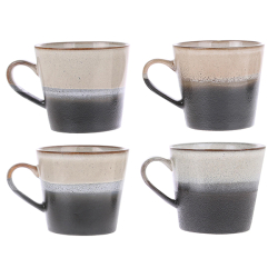 HKLiving Becher ROCK Cappuccino Mug 70´s bunt
