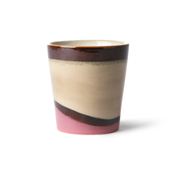 Becher DUNES Coffe Mug Keramik 70´s bunt HK Living