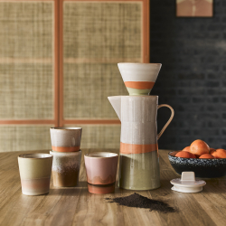 HKliving Becher SATURN Coffee Mug 70´s bunt