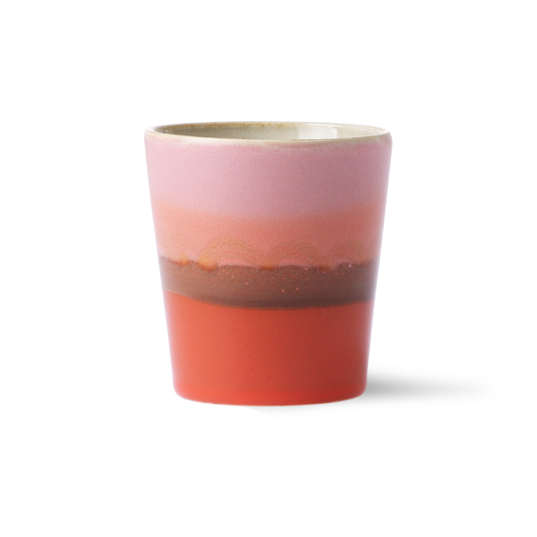Becher MARS Coffee Mug Keramik 70´s bunt HK Living