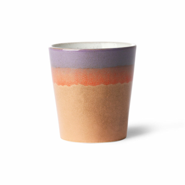 Becher SUNSET Coffee Mug Keramik 70´s bunt HK Living