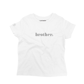 a good smile Kids Shirt BROTHER weiss personalisierbar