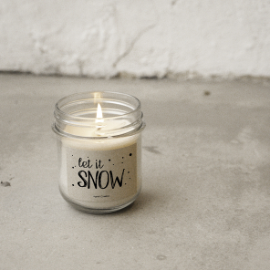 a good smile Kerze im Glas LET IT SNOW | 7x8cm