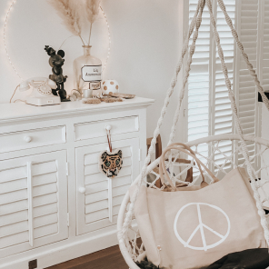 a good smile Shopping Bag Canvas Maxi PEACE beige...