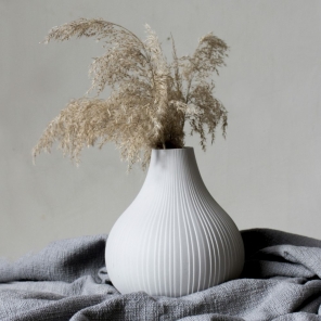 Storefactory Vase EKENAS XL grau | Ø 21x25cm