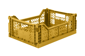 Aykasa Faltbox Klappbox MUSTARD senfgelb midi