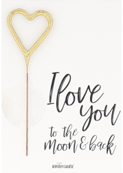 Wondercandle Wunderkerze Mini Quotes LOVE YOU TO THE MOON