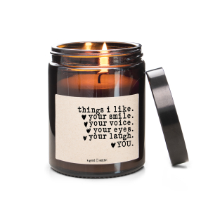 a good smile Kerze im Apothekerglas THINGS I LIKE M braun
