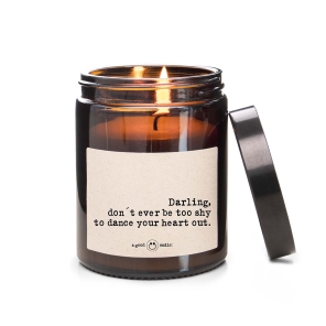 a good smile Kerze im Apothekerglas DANCE M braun