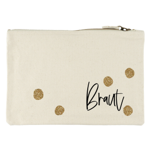 Clutch Beauty Bag DOTS maxi 28x19cm personalisierbar...