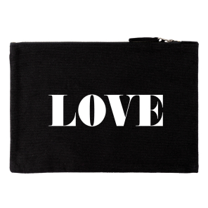 Clutch Beauty Bag LOVE maxi 28x19cm personalisierbar...