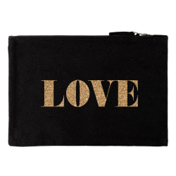 Clutch Beauty Bag LOVE maxi 28x19cm personalisierbar SirHenry´s