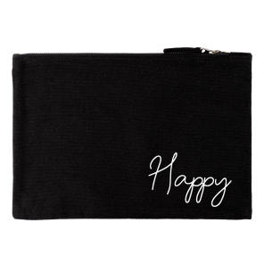 Clutch Beauty Bag SCRIPT maxi 28x19cm personalisierbar SirHenry´s