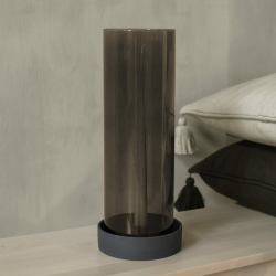 Storefactory Glaszylinder STORM gerade braun | Ø 13x38 cm