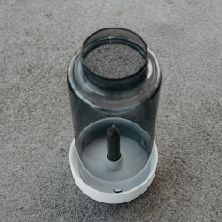 Storefactory Glaszylinder STORM grau | Ø 13x30cm