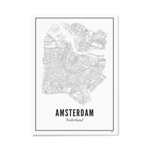 WIJCK BASIC Print AMSTERDAM - CITY 40x50cm