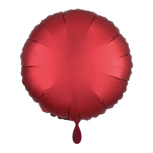 Ballon RUND rot matt Folienballon