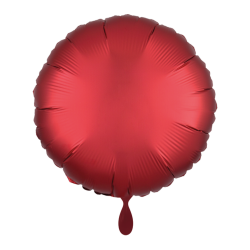 Ballon RUND rot matt Folienballon