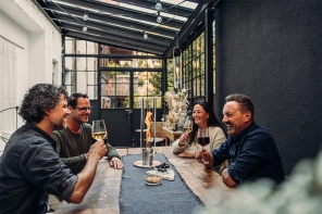 Höfats Tischfeuer Windlicht SPIN 1200 silber |...