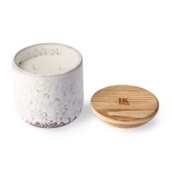 HKliving Duftkerze NORTHERN SOUL 70´s bunt | 10,5x10,5x10cm