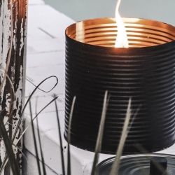 Living by Heart Outdoor Candle Kerze BLACK