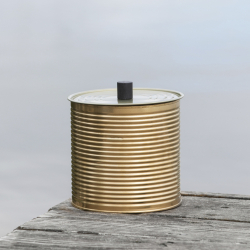 Living by Heart Outdoor Candle Kerze GOLD  | Ø 10x15cm