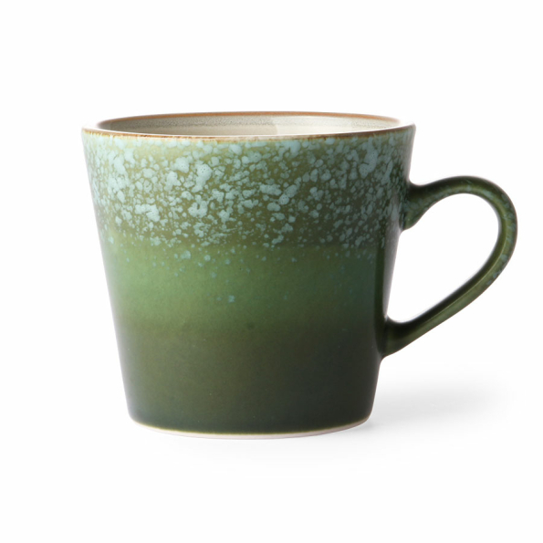 Becher GRASS Cappuccino Mug Keramik 70´s bunt HK Living
